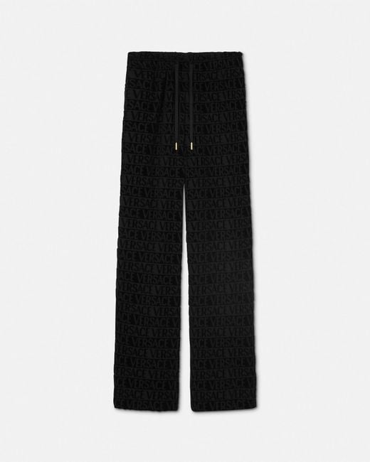 Versace Black I Baroque Flared Sweatpants