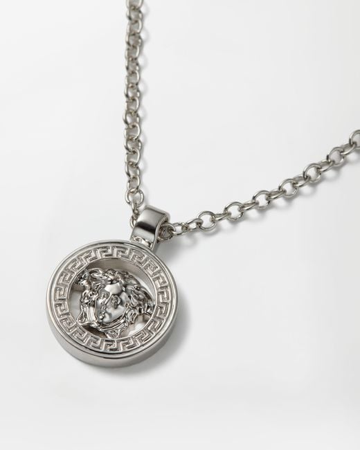 Versace White Collier À Pendentif Medusa '95