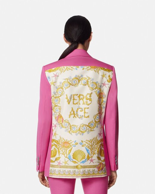 Blazer Boxy di Versace in Pink