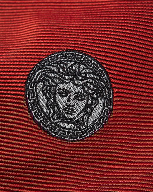 Versace White Medusa Silk Tie for men