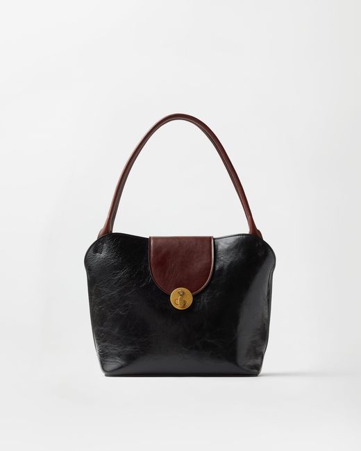 Versace Black Vivian Leather Shoulder Bag