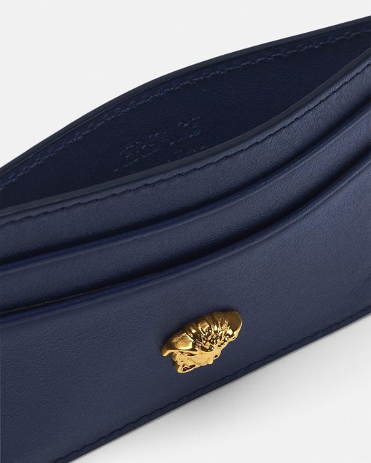 Versace La Medusa Kartenetui in Blue für Herren