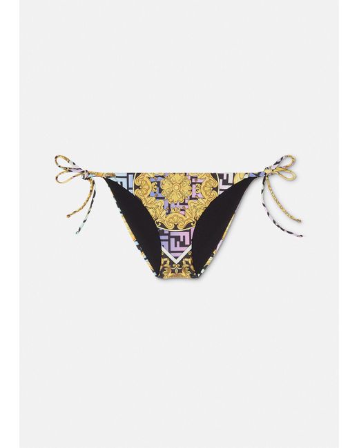 Versace Fendace Gold Baroque Bikini Bottom | Lyst