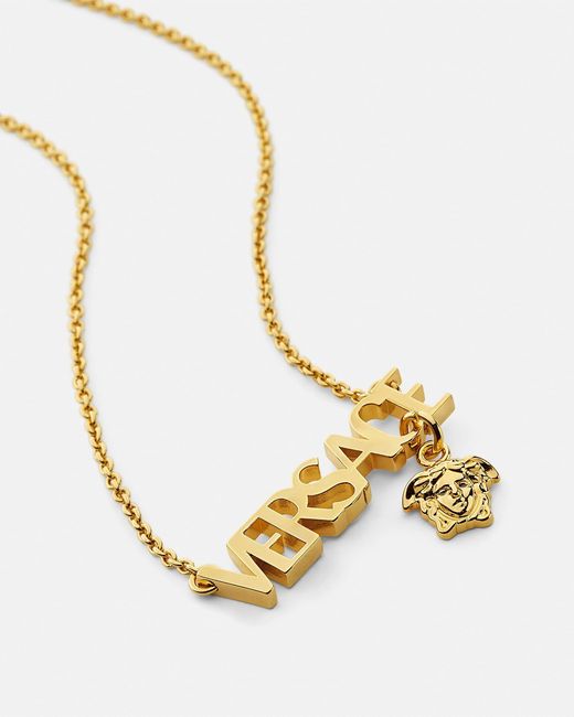 Collier Versace en coloris Metallic