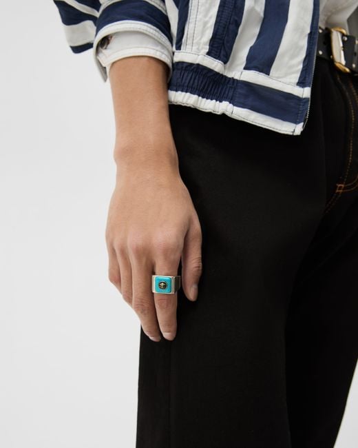 Versace Aura-Ring in White für Herren