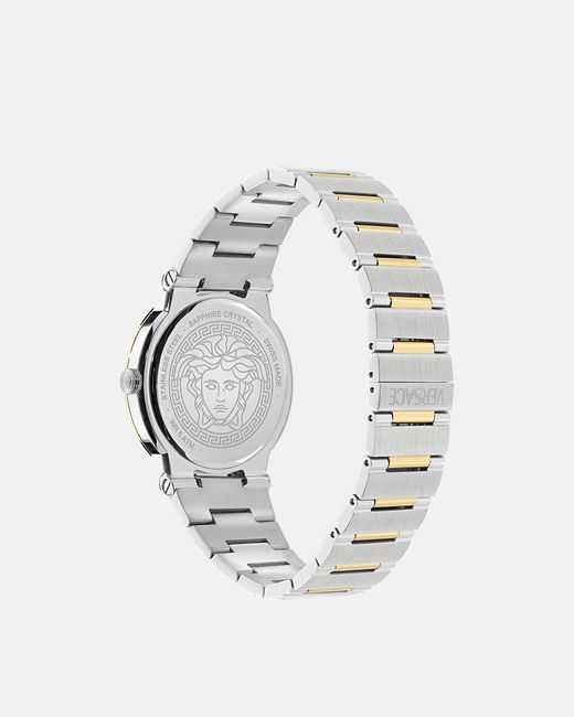 Versace White Greca Logo Aero Watch for men