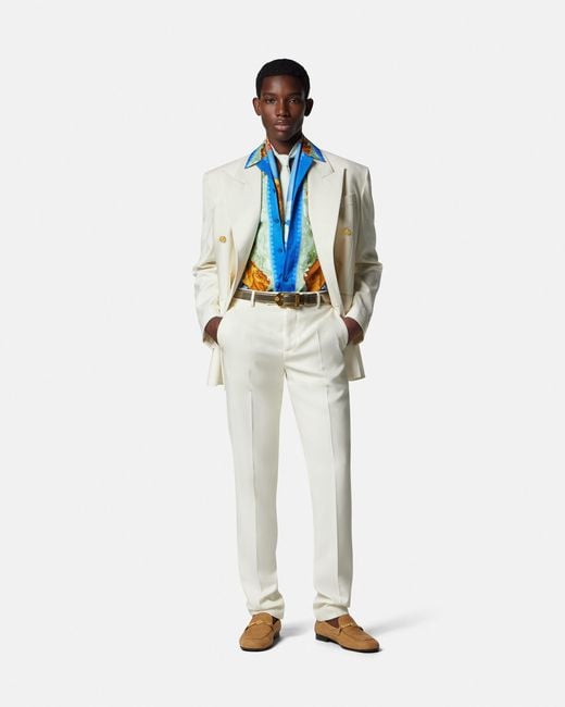 Short Sleeve Shirts Versace de hombre de color Blue