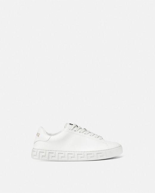 Versace White Greca Nylon Sneakers