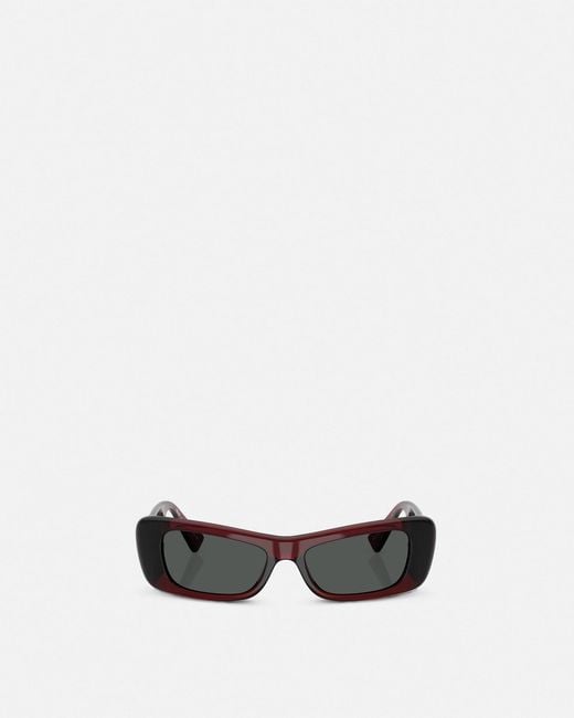 Versace White Lens Logo Sunglasses