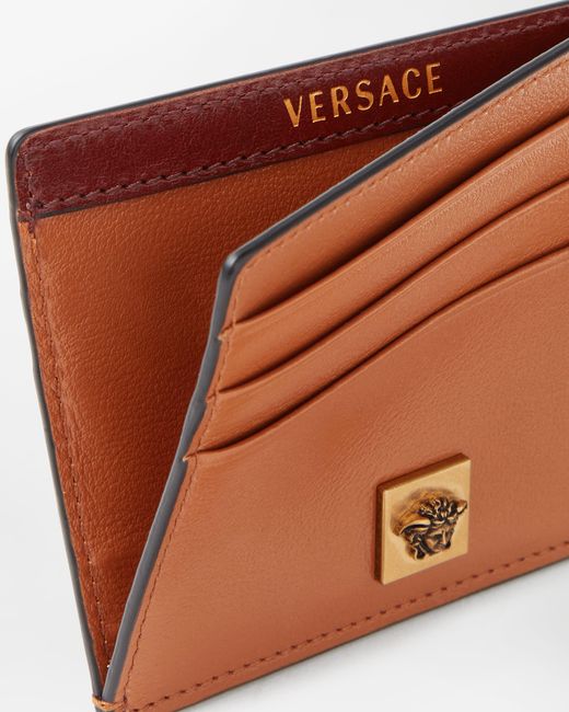 Versace White Severine Leather Card Holder for men