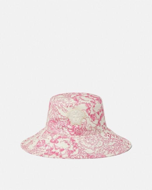 Versace Embroidered Underwater Barocco Bucket Hat in Pink | Lyst display picture 2