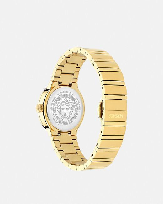 Versace White Greca Logo Pearl Watch