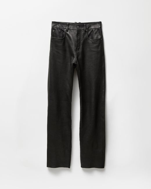 Versace Black Leather Pants