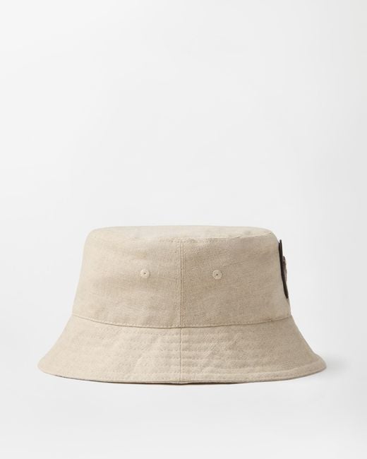 Versace Natural Cotton & Linen Bucket Hat