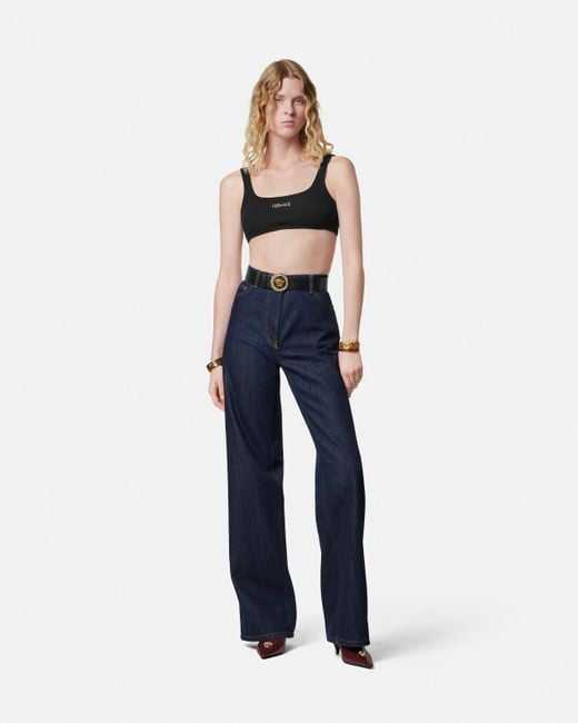 Versace Blue Boyfriend Jeans