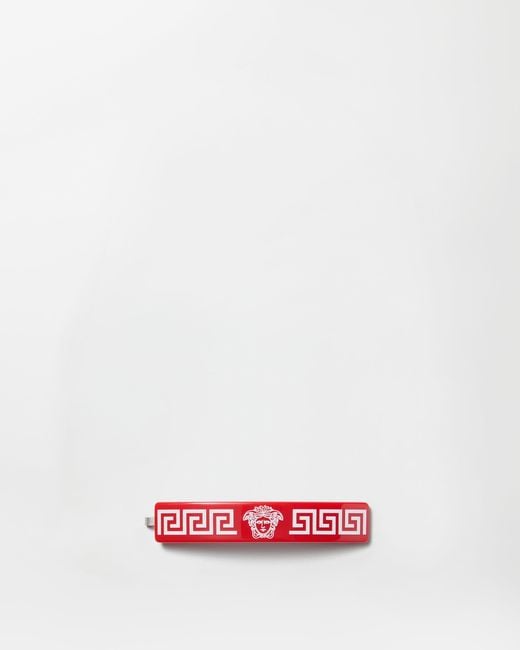 Versace White Plex Hair Clip