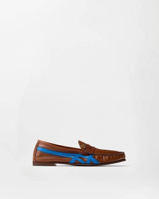 Versace White Sakura Leather Loafers for men