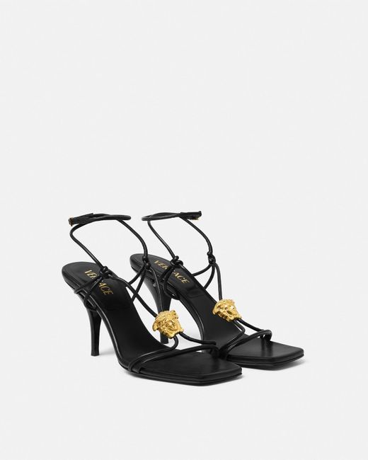 Versace White La Medusa Sandals 85 Mm