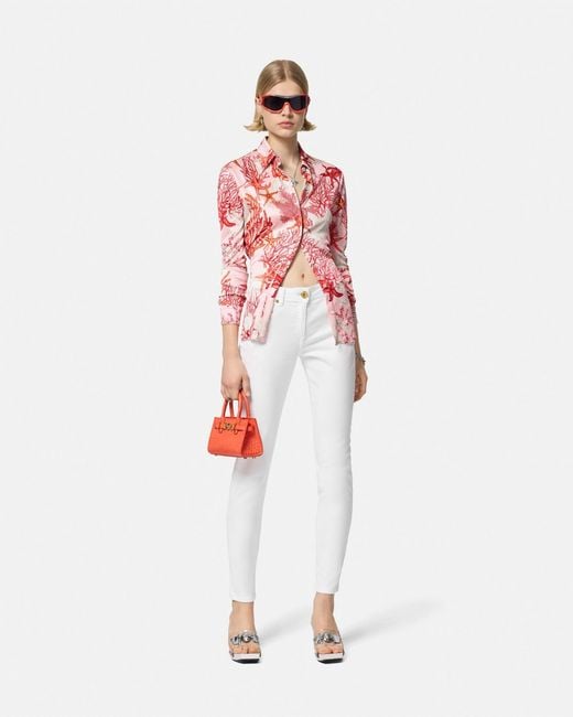 Versace White Skinny Jeans