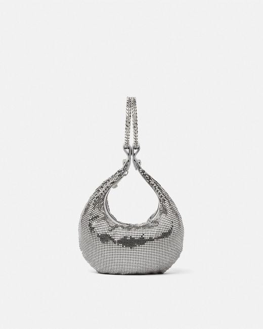 Versace White Metal Mesh Mini Bag