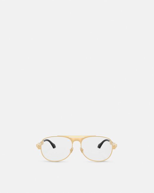 Versace Natural Clarck Pilot Glasses for men