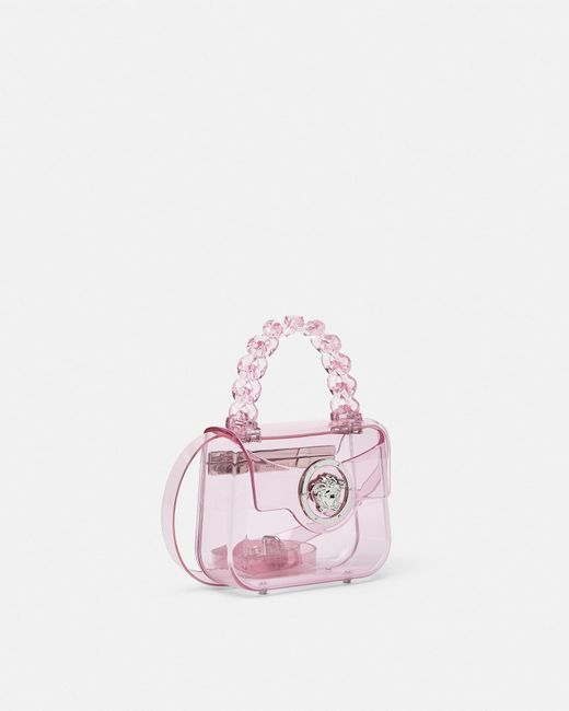 Versace Pink La Medusa Transparent Mini Bag
