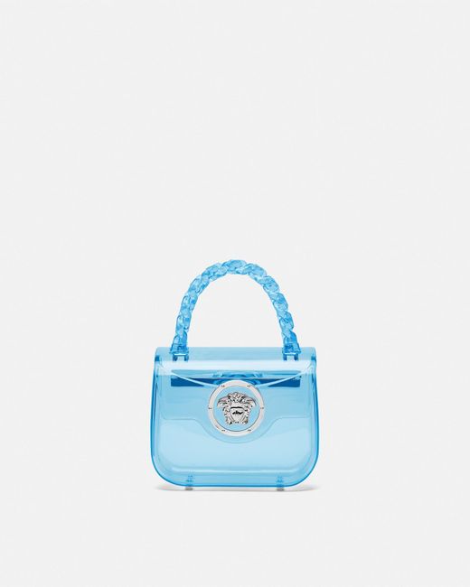 Versace Blue La Medusa Transparent Mini Bag