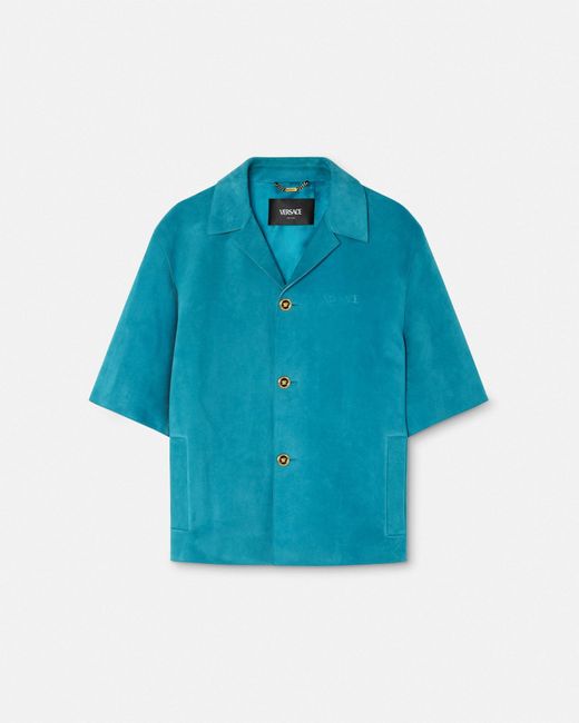 Surchemise En Daim Versace pour homme en coloris Blue