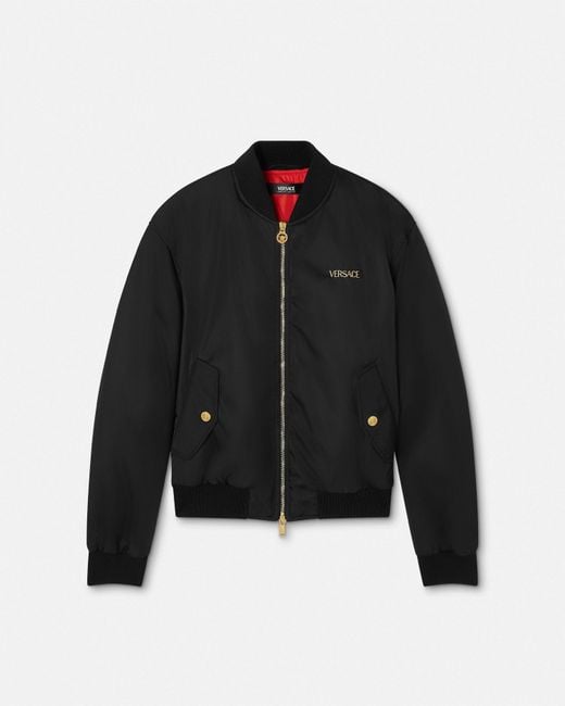 Versace Black Chinese New Year Bomber Jacket for men