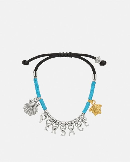 Pulsera Con Cuentas Icons De La Mer Versace de color Blue