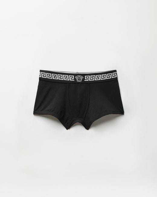 Versace Black Cotton-Jersey Trunks for men
