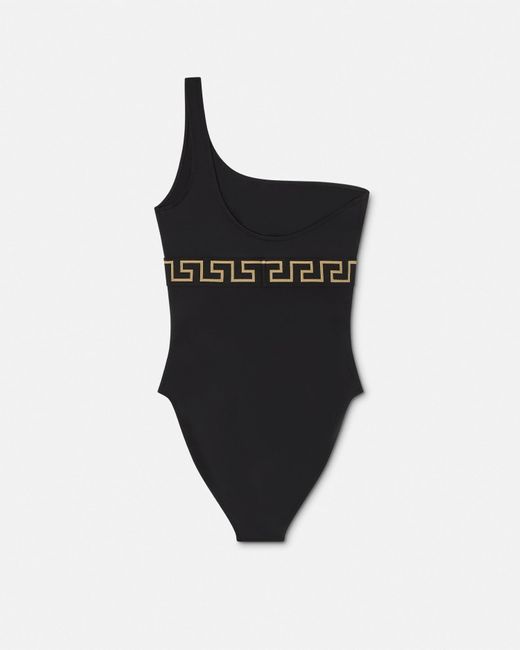 Versace Black Greca Swimsuit