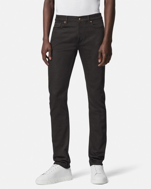 Versace Black Slim-fit Jeans for men
