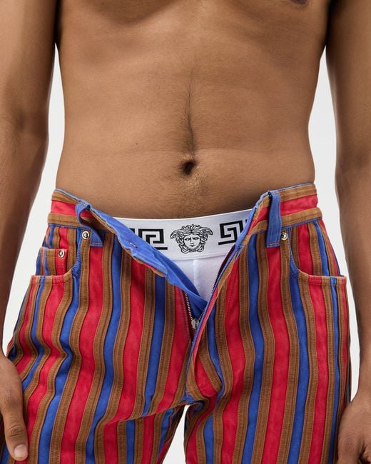 Versace White Cotton-Jersey Trunks for men