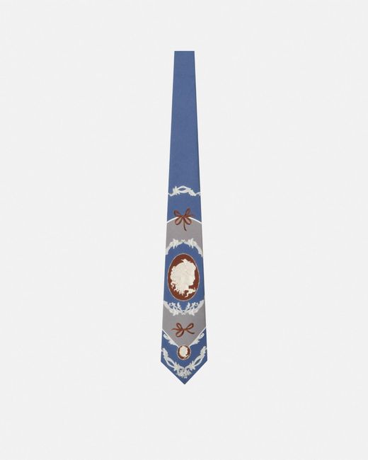 Cravatta di Versace in Blue da Uomo