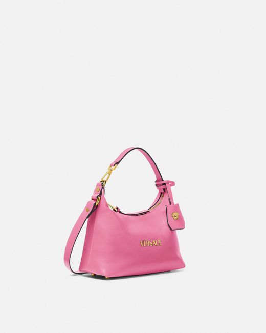 Borsa A Mano Hobo Tag di Versace in Pink