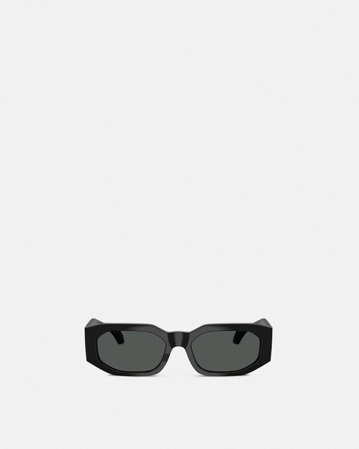 Versace White Signature Rectangular Sunglasses