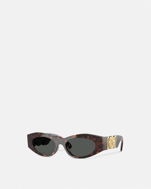 Versace White Medusa Biggie Cat-Eye Sunglasses