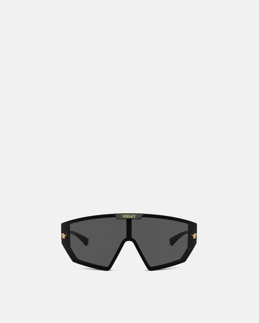 Versace Black Medusa Horizon Sunglasses