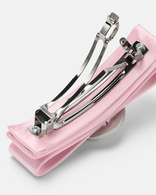 Versace Pink Right Gianni Ribbon Hair Clip