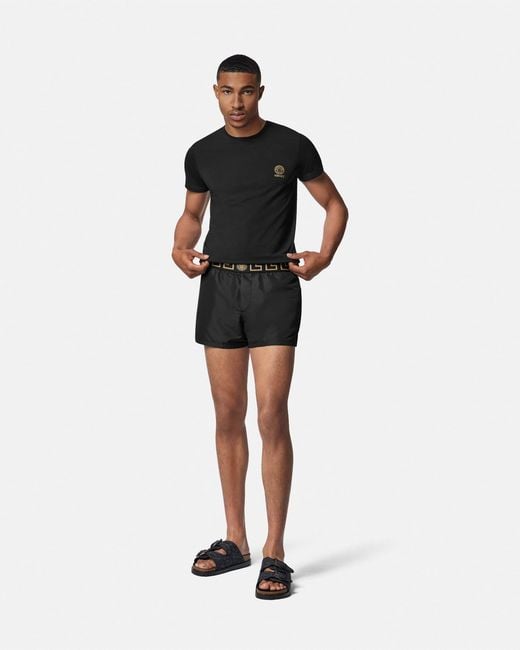 Versace Black Swim Shorts for men