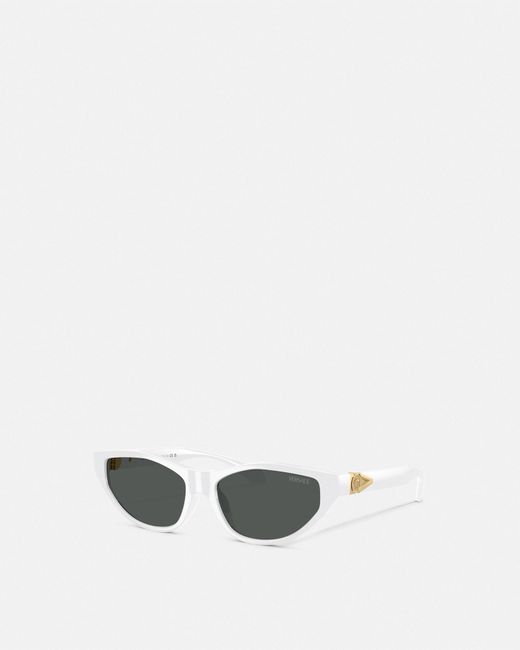 Lunettes De Soleil Ail-De-Chat Avanti Versace en coloris White