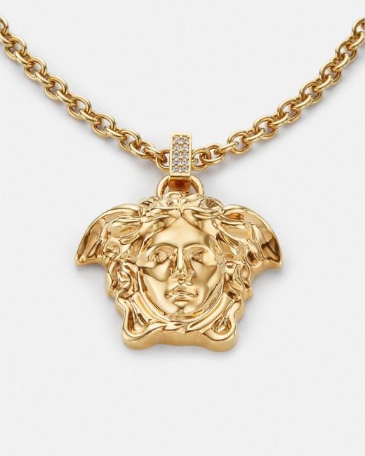 Collana Con Cristalli La Medusa di Versace in White