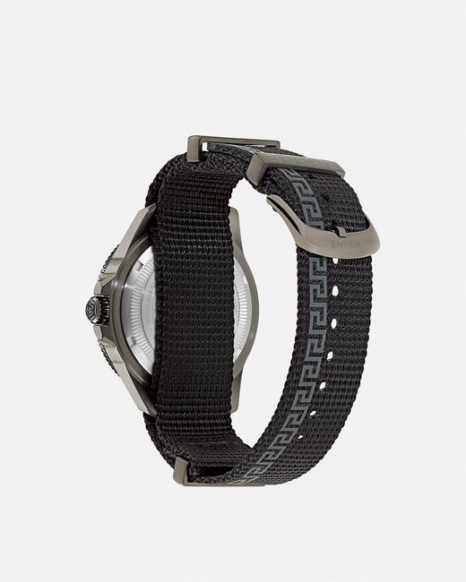 Versace Black Greca Force Watch for men