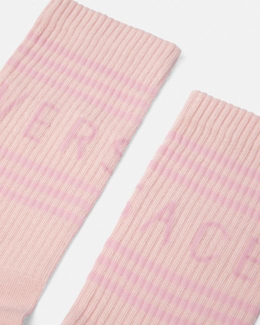 Versace Pink 90s Vintage Logo Socks