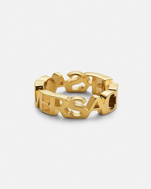 Bague Versace en coloris Metallic
