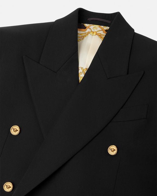 Versace Black Wool Blazer for men