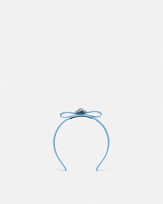 Versace Blue Gianni Ribbon Headband
