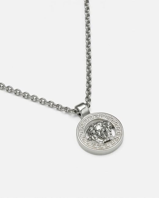 Versace White Collier À Pendentif Medusa '95