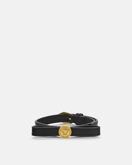 Versace Multicolor Gianni Ribbon Leather Bracelet